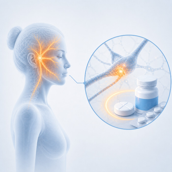 Terapia con carbamazepina per nevralgia del trigemino con dolore facciale